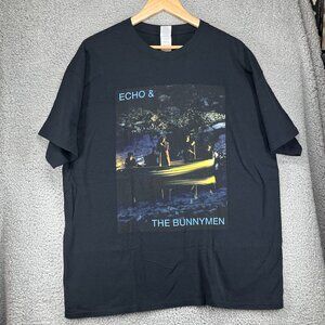 Echo & the Bunnymen Ocean Rain Band Graphic Tee Unisex Black T-Shirt XL